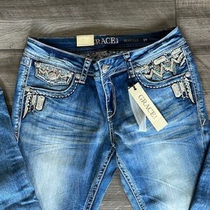 GRACE in LA JEANS BRAND NEW SIZE 29 Boot cut